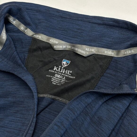 Kuhl Mens Alloy 1/4 Zip Size Small Outdoor Base Layer Lightweight Pullover Blue - Picture 3 of 10